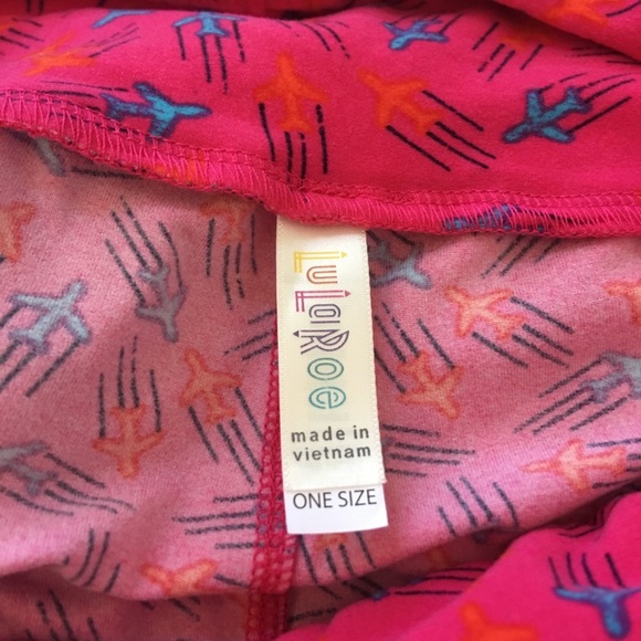 LuLaRoe Airplane Leggings - Picture 2 of 3